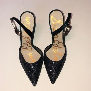 Sam Edelman Blue Sparkle Heels